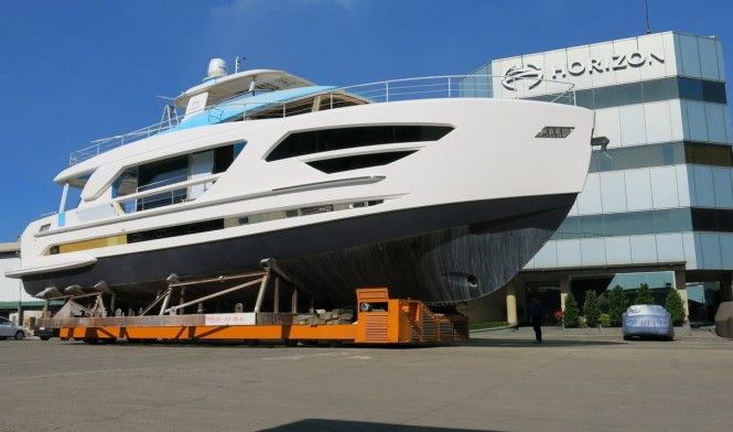 Horizon preparing for official debut of FD85 Fast Displacement Yacht at 2016 Taiwan International Boat Show