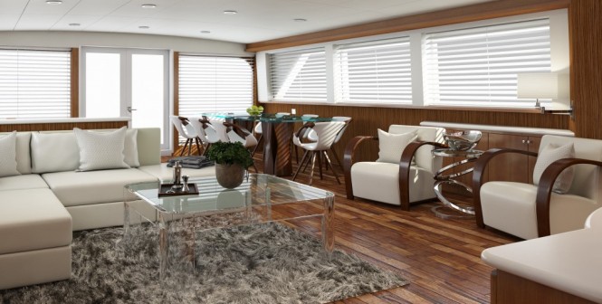 Karen Lynn Interiors - Refit Design for 32m Broward Yacht