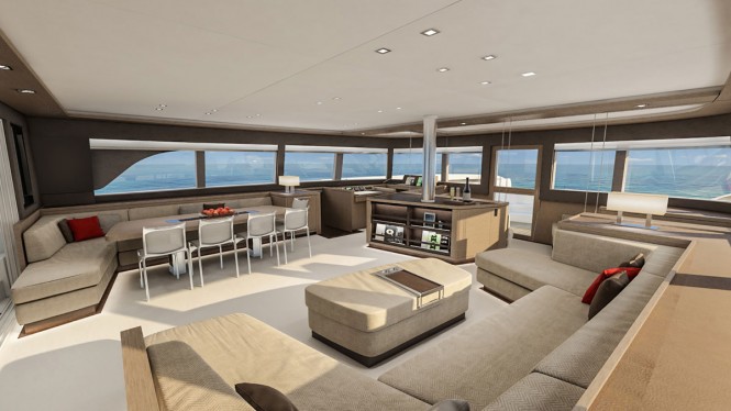 NEW Lagoon sailing catamaran project SEVENTY 7