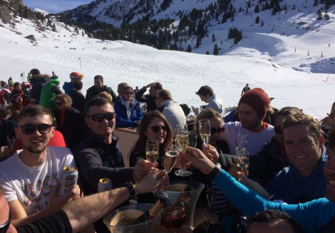 Vilanova Crew Ski Weekend 2016 attended by 25 crew from Superyachts moored in Barcelona area