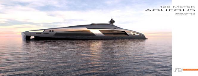 120M AQUEOUS Mega Yacht Concept by Facheris Design