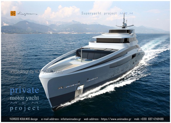 Exciting New Mega Yacht Project M.E.M. by George Koulikis  of Anima Design