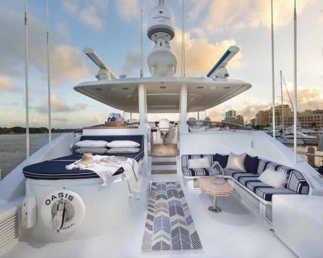 No Delivery Fees For Westport 112 Motor Yacht OASIS in the Bahamas in Early May