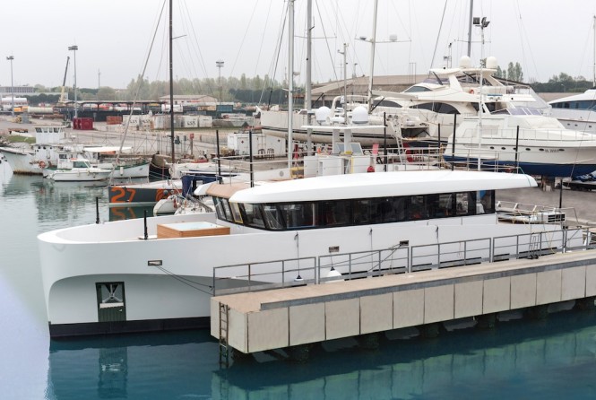 26m Luxury Yacht WALLY CASA Splashes On The Water at Wally in Italy