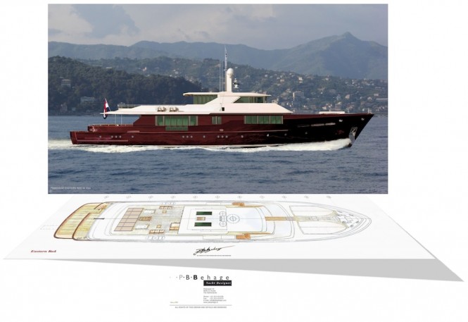P.B. BEHAGE Unveils New 45m Motor Yacht Concept EASTERN RED