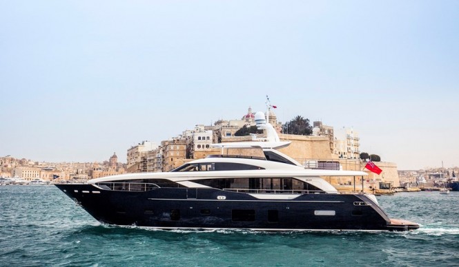 New Princess 30m Superyacht KOHUBA Cruising in Malta
