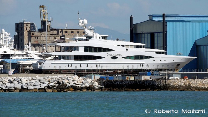 56m QUEEN MAVIA Superyacht (ex Lady Christine) By Oceanco Spotted in Italy
