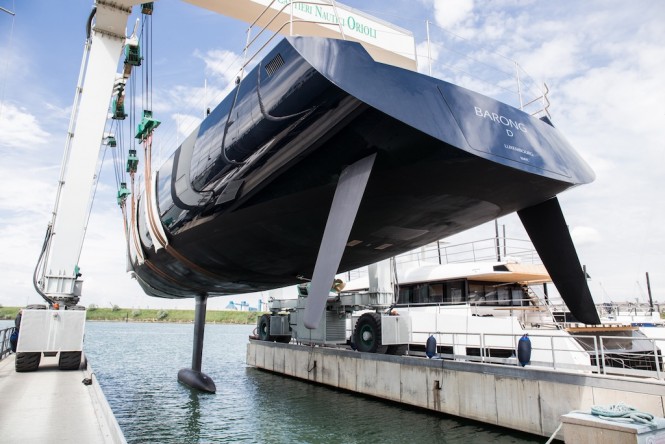 Wally110 Barong D Yacht launching