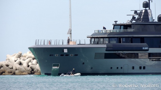Video: 54m CRN 134 Luxury Superyacht ATLANTE leaving for Sea Trials