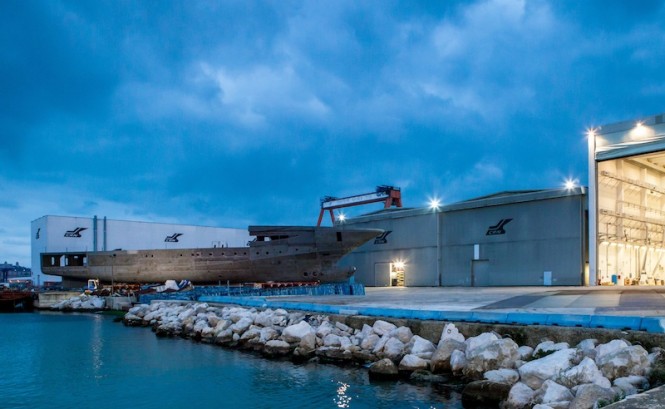 Good Progress on the Construction of the New 79M CRN 135 Superyacht in Italy