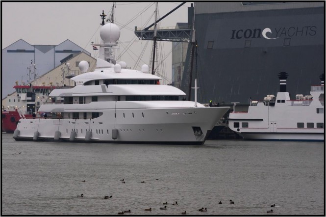 74M Luxury Superyacht ILONA Completes Major Service at ICON Yachts