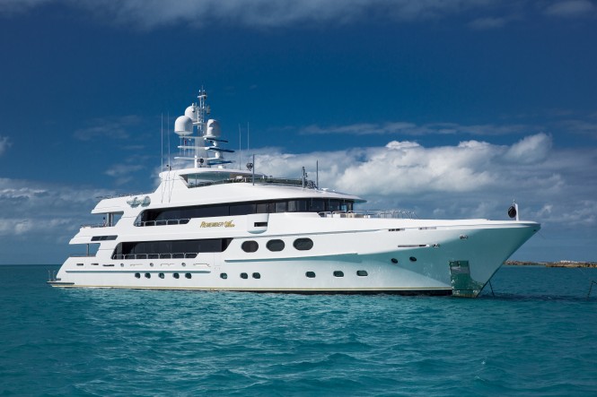 Beautiful 50m Christensen Charter Yacht REMEMBER WHEN Special Weekly Offer in the Bahamas
