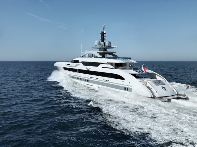 Sea trials of GALACTICA SUPER NOVA - Photo by Dick Holthuis
