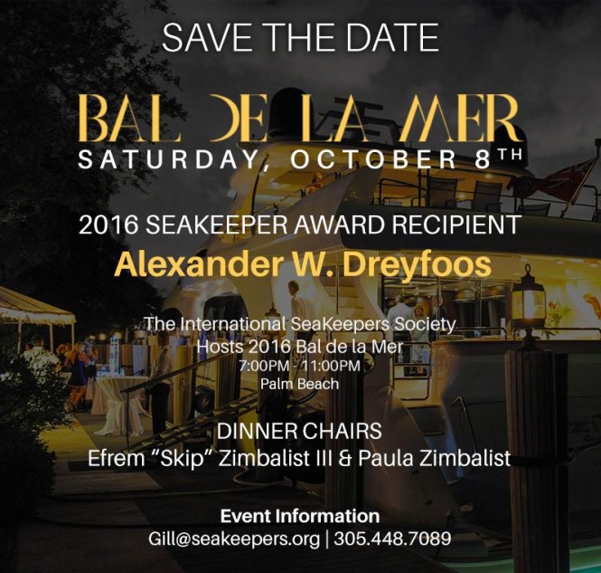 SeaKeepers BAL DE LA MER 2016 To Be Held in Florida