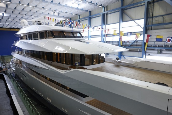 Superyacht JOY by Feadship at launch