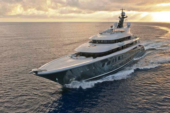 90m Mega Yacht PHOENIX 2 by Lurssen Spotted in Germany