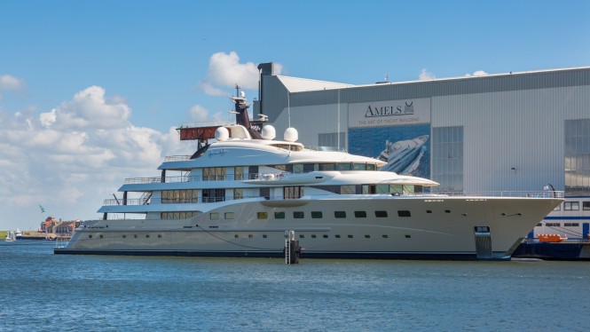 AMELS is on the up and up – launch of massive 83-metre yacht HERE COMES THE SUN