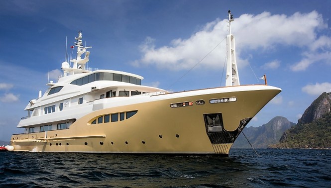 Charter superyacht Jade 959 in the Mediterranean this summer