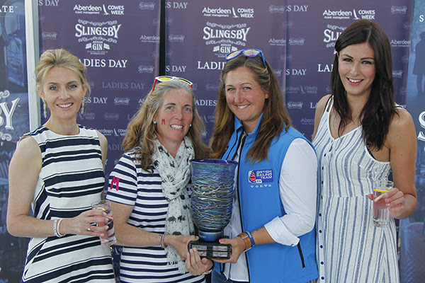 Hannah Stodel takes Ladies Day trophy at Cowes