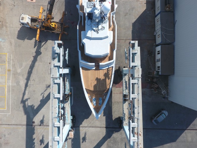 Sexy Fish prior to her launch by Tansu - Photo Credit Ercan Koca
