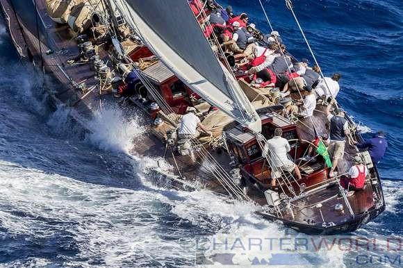 J Class yachts open their account at the Maxi Yacht Rolex Cup 2016 - Yacht Velsheda - © Rolex/Carlo Borlenghi