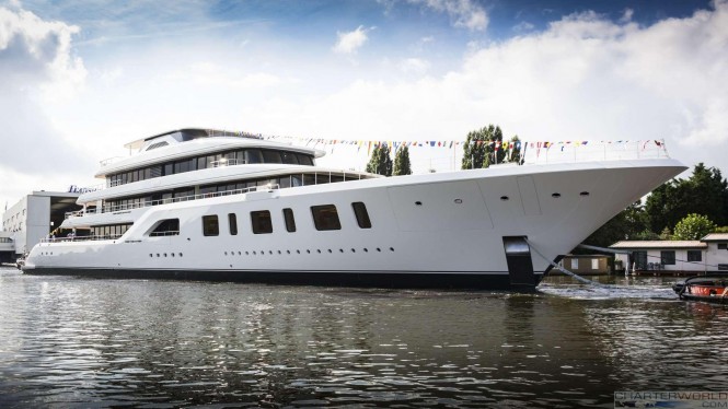 Feadship 92 Meter Yacht Aquarius Launched