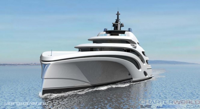 102m Trimaran Concept Echo Yachts