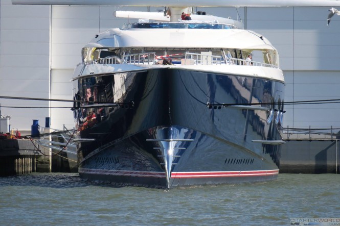 Drone Video of Brand New Largest Sailing Yacht in the World