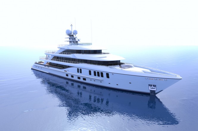 Nick Mezas Designs a 74m Superyacht in collaboration with Amels