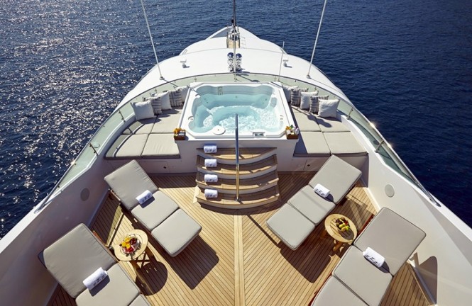 You won't miss the winter chill aboard luxury yacht ZOOM ZOOM ZOOM
