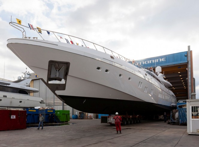 Overmarine Launches the 11th Hull of the Mangusta 165 E