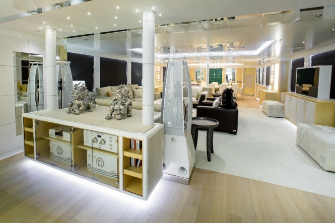 Superyacht Jade. Interior