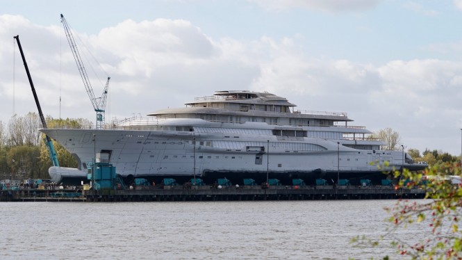 Exclusive Video and Photos: Highly Secretive 130m+ Lurssen Mega Yacht Unveiled