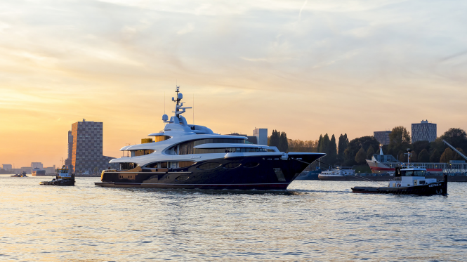 Brand New: First Photos of Oceanco Y715 in the water