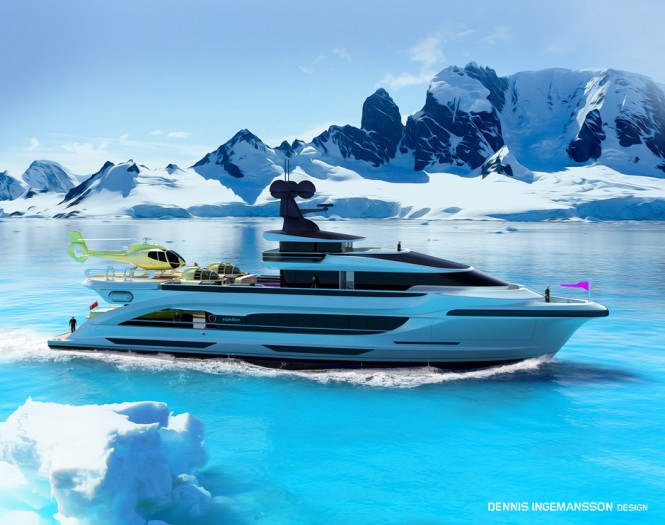 50m Arctic Sun Explorer Yacht Concept