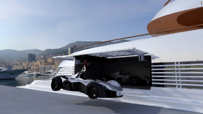 SUPERYACHT equipped with a SUPERCAR