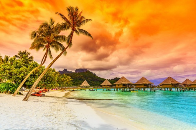 Sunset in Bora Bora