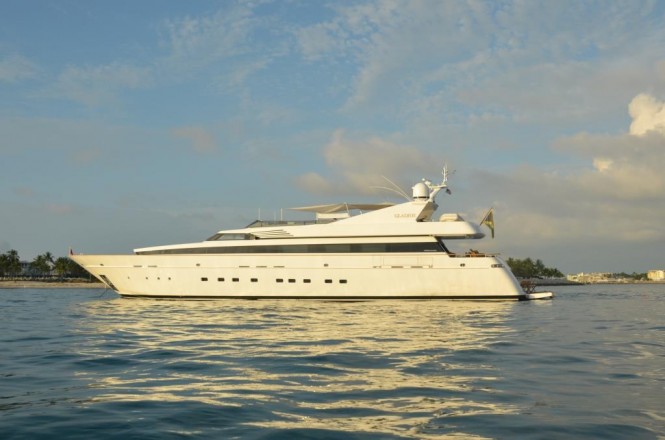 Striking superyacht Gladius available for immediate Caribbean charter