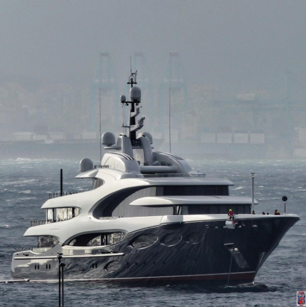 Impressive photos of Oceanco 88.5m superyacht Barbara in Gibraltar