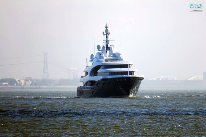 Barbara on her way to the UK. photo Dutch Yachting
