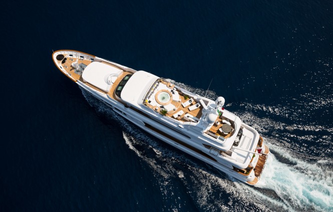 Bina aerial underway. Photo by Jeff Brown