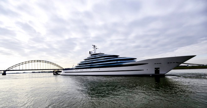 The Largest Superyacht in the Netherlands 110m Jubilee Launched by Oceanco