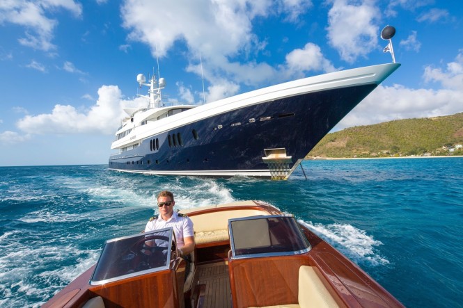 Motor Yacht Elysian (ex Elandess). Photo credit Alexis Andrews