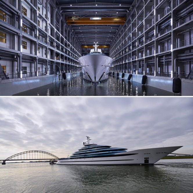 Look at Video of Oceanco’s huge new Jubilee yacht from the Air!