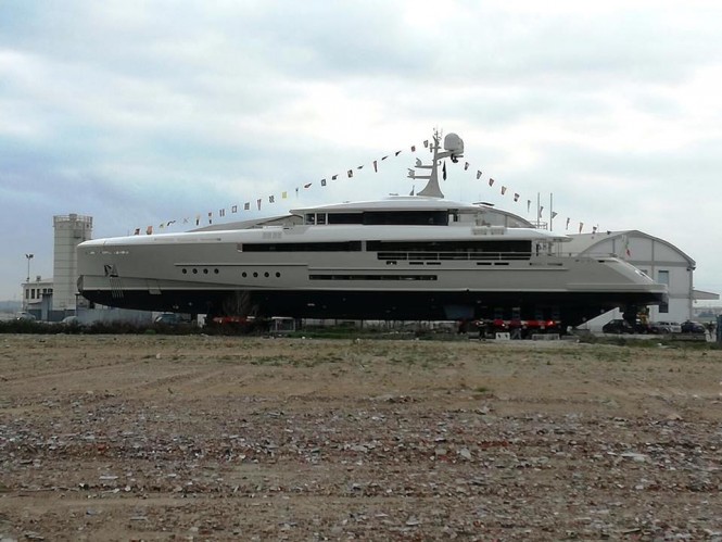 Superyacht Endeavour II is preparing for her Official Launch at Rossinavi