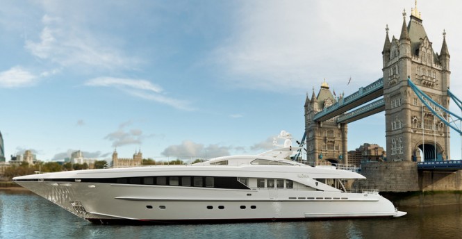 Western Mediterranean Charter Yacht DESTINY showcases new interiors by Laura Pomponi