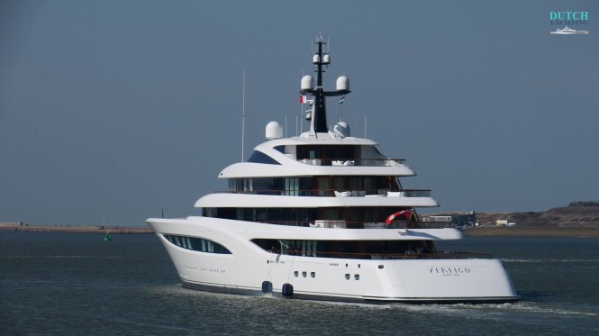 Motor Yacht Vertigo - aft view. Photo credit DutchYachting