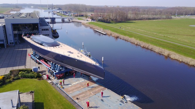 Royal Huisman 58m Sailing Yacht Ngoni Sees the Daylight For the First Time