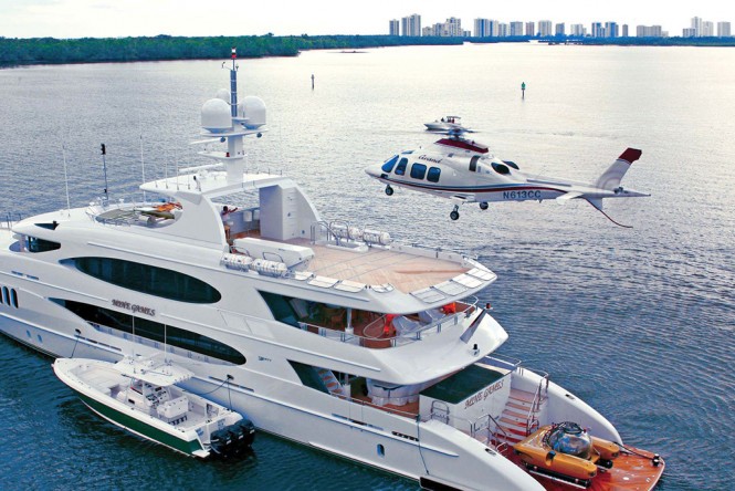 Top 15 Superyachts  with Helicopters