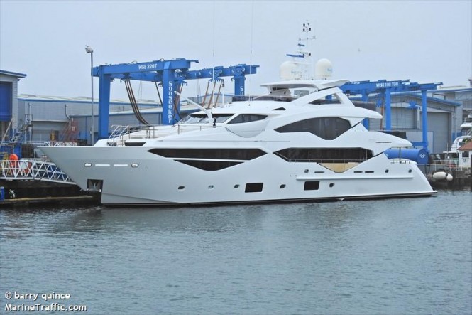 Sunseeker 131′ Motor yacht Aladdin Hit the Water in the UK
